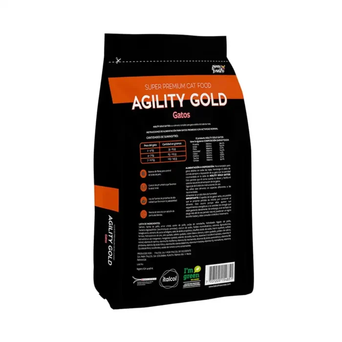 AGILITY GOLD GATO ADULTO X500G