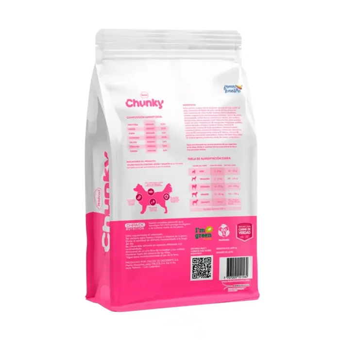 CHUNKY ADULTO CORDERO ARROZ Y SALMON 1000GR