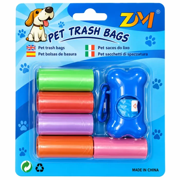 KIT DE BOLSAS x 5 + DISPENSADOR ZM