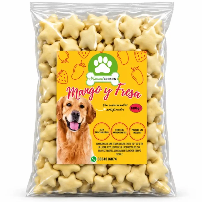 GALLETAS NATURAL COOKIES MANGO Y FRESA UNIDAD
