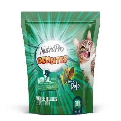 NUTRAPRO DELIBITES BOLAS DE PELO SABOR A POLLO 100 GR