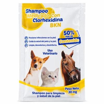 SOBRE SHAMPOO MEDICADO CON CLORHEXIDINA BKN 30 MG