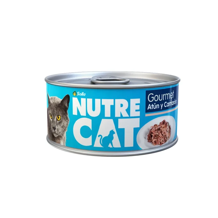 NUTRECAT GOURMET ATÚN Y CAMARON LATA DE 85 G